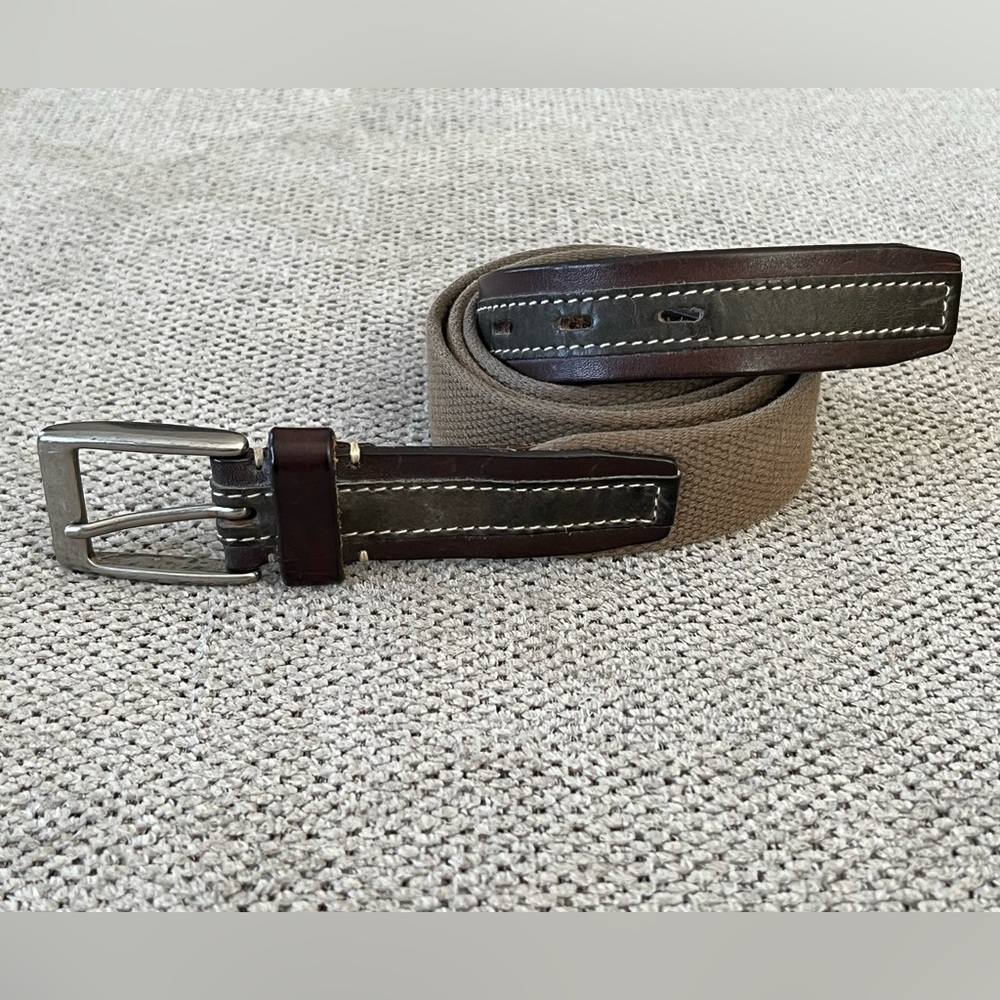 Nordstrom‎ Canvas & Leather Belt 44
